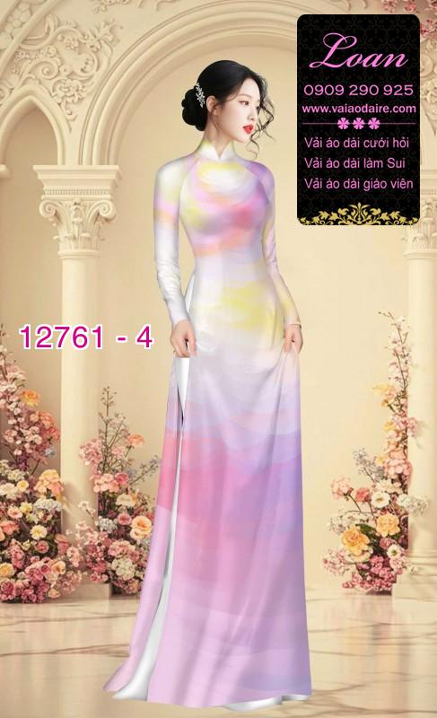 Vải áo dài loang màu độc đáo