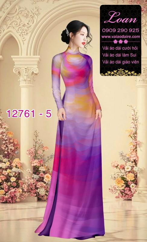 Vải áo dài loang màu độc đáo