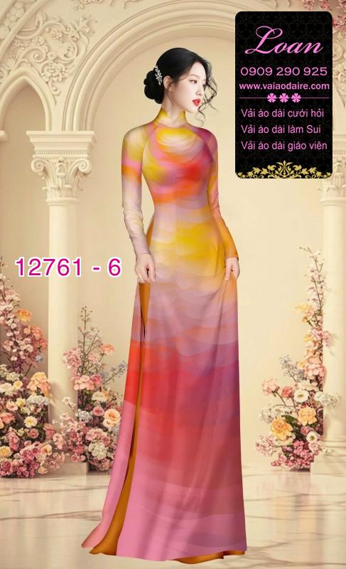 Vải áo dài loang màu độc đáo