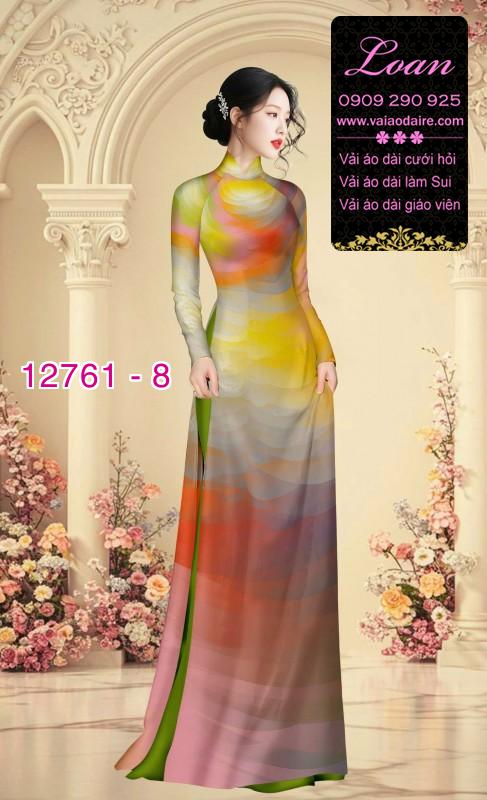 Vải áo dài loang màu độc đáo