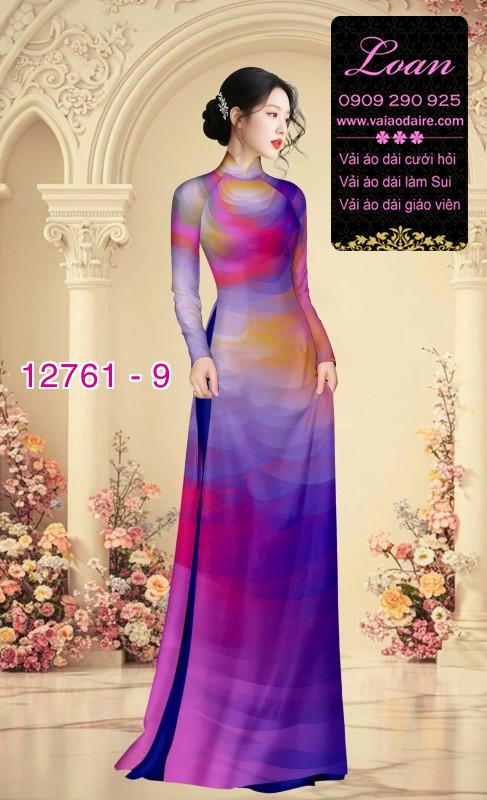 Vải áo dài loang màu độc đáo
