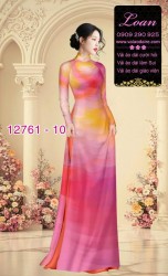 Vải áo dài loang màu độc đáo