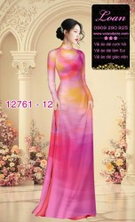 Vải áo dài loang màu độc đáo