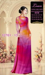 Vải áo dài loang màu độc đáo