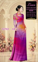 Vải áo dài loang màu độc đáo