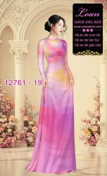 Vải áo dài loang màu độc đáo