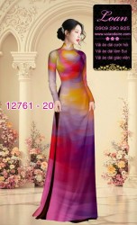 Vải áo dài loang màu độc đáo