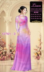 Vải áo dài loang màu độc đáo