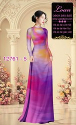 Vải áo dài loang màu độc đáo