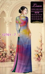 Vải áo dài loang màu độc đáo