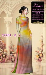 Vải áo dài loang màu độc đáo