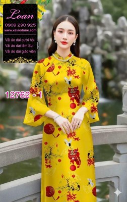 Vải áo dài tết-DT 12762