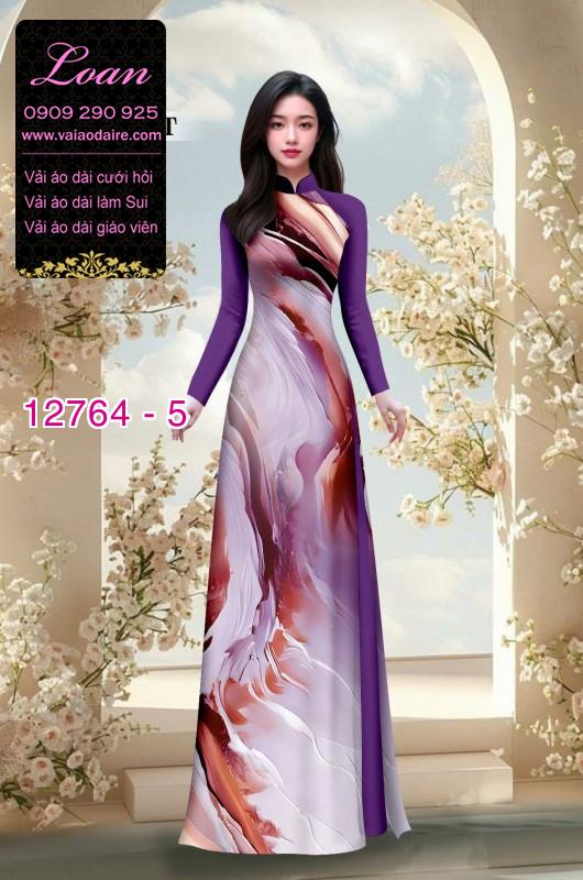 Vải áo dài loang màu độc đáo