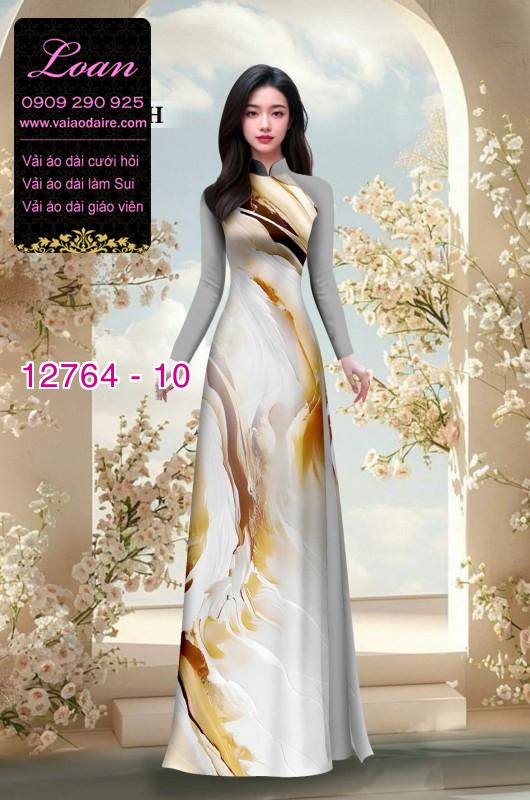 Vải áo dài loang màu độc đáo