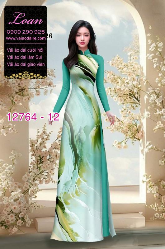 Vải áo dài loang màu độc đáo