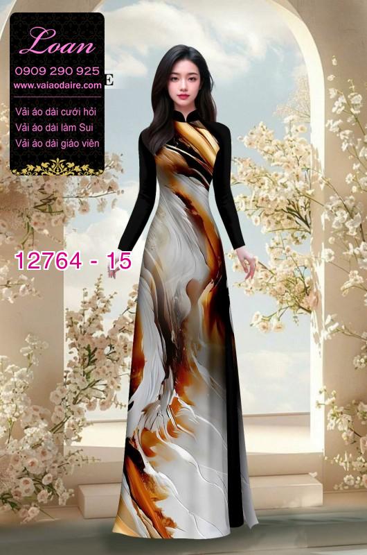 Vải áo dài loang màu độc đáo