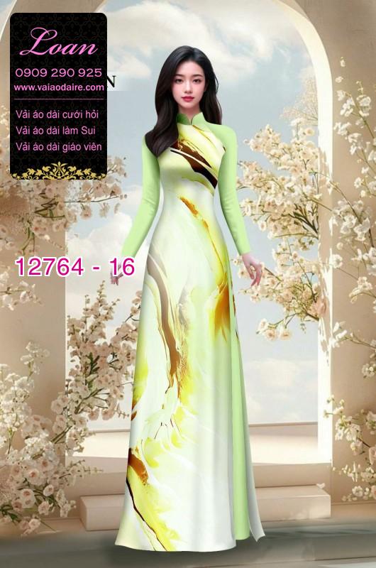 Vải áo dài loang màu độc đáo