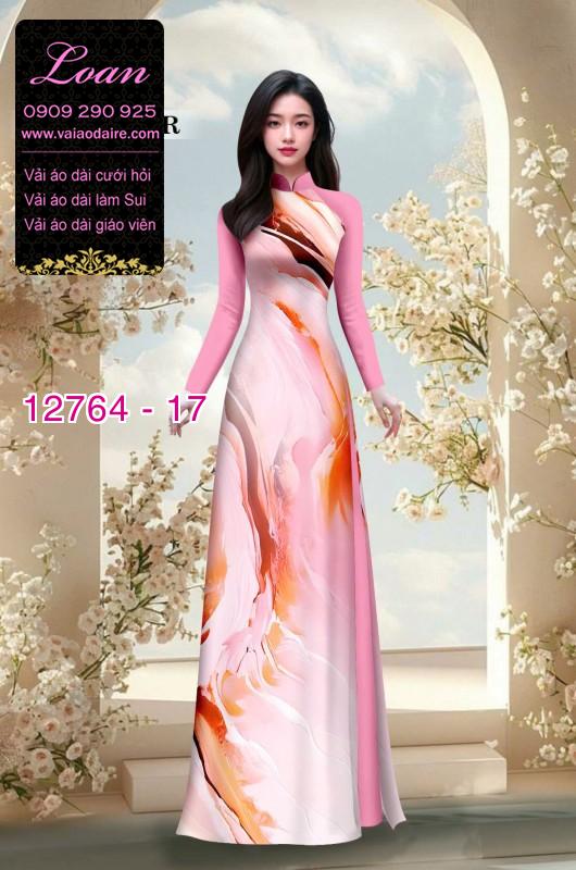 Vải áo dài loang màu độc đáo