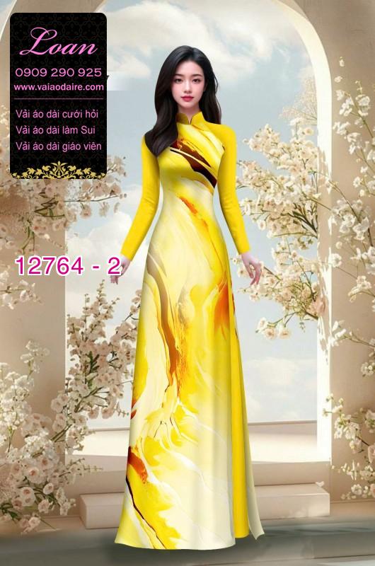 Vải áo dài loang màu độc đáo