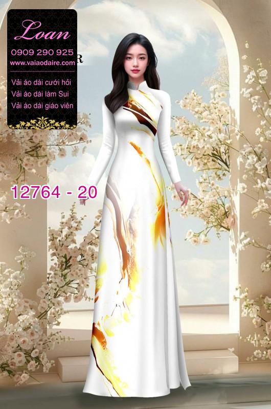 Vải áo dài loang màu độc đáo