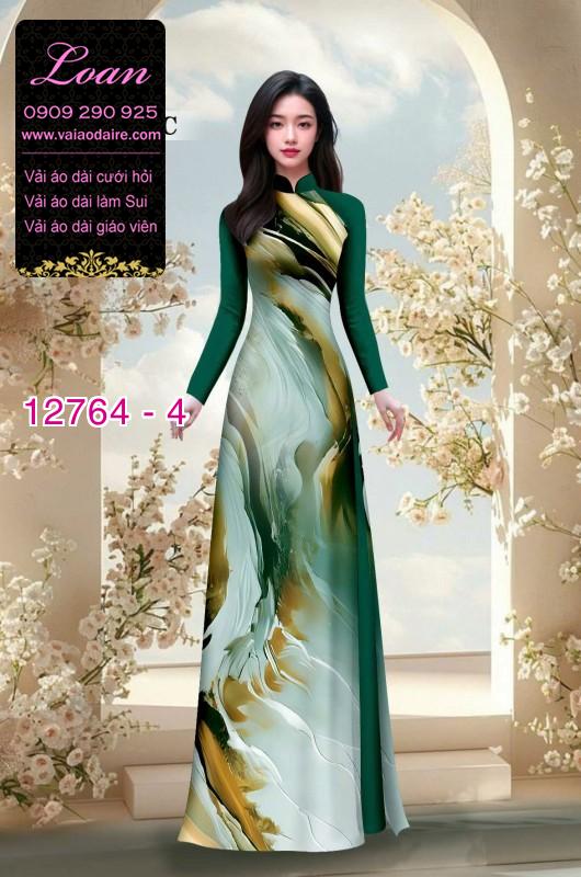 Vải áo dài loang màu độc đáo