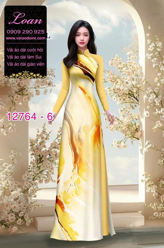 Vải áo dài loang màu độc đáo