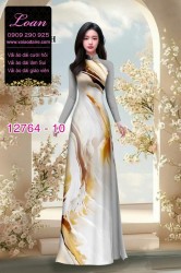 Vải áo dài loang màu độc đáo