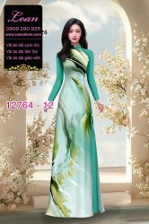 Vải áo dài loang màu độc đáo