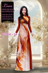 Vải áo dài loang màu độc đáo