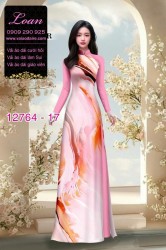 Vải áo dài loang màu độc đáo