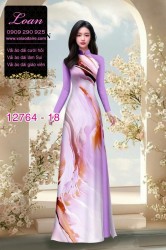 Vải áo dài loang màu độc đáo