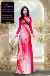 Vải áo dài loang màu độc đáo