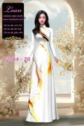 Vải áo dài loang màu độc đáo