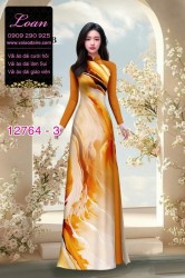 Vải áo dài loang màu độc đáo