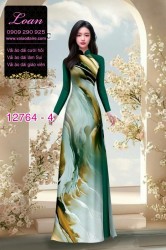 Vải áo dài loang màu độc đáo