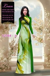 Vải áo dài loang màu độc đáo