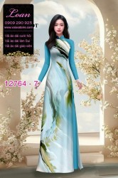 Vải áo dài loang màu độc đáo