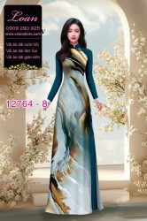 Vải áo dài loang màu độc đáo