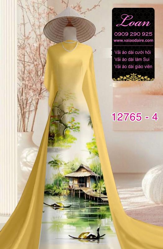 Vải áo dài phong cảnh Việt Nam