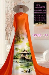 Vải áo dài phong cảnh Việt Nam