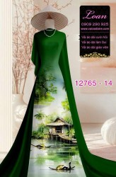 Vải áo dài phong cảnh Việt Nam