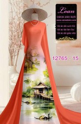 Vải áo dài phong cảnh Việt Nam