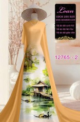 Vải áo dài phong cảnh Việt Nam