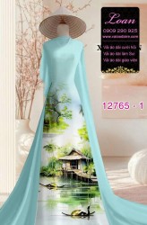 Vải áo dài phong cảnh Việt Nam