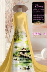 Vải áo dài phong cảnh Việt Nam