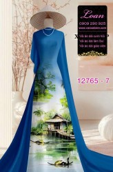 Vải áo dài phong cảnh Việt Nam