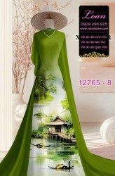 Vải áo dài phong cảnh Việt Nam