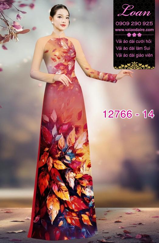 Vải áo dài hoa in 3D