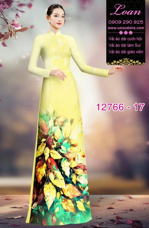 Vải áo dài hoa in 3D