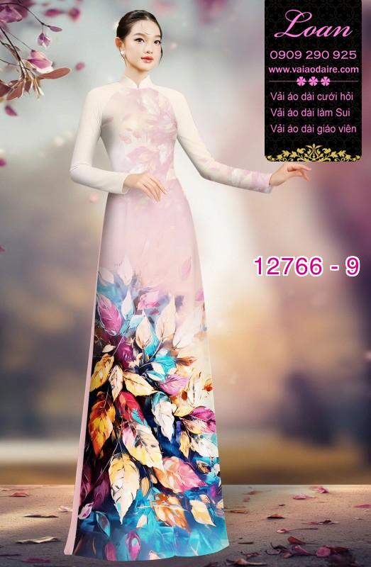 Vải áo dài hoa in 3D